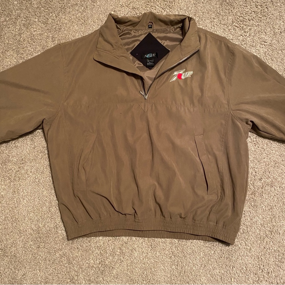 Vintage 7-up Tan Bomber Jacket - Lightly Used